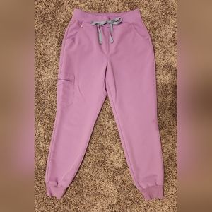 Figs High Waisted Zamora Jogger Scrub Pants Lilac Dawn